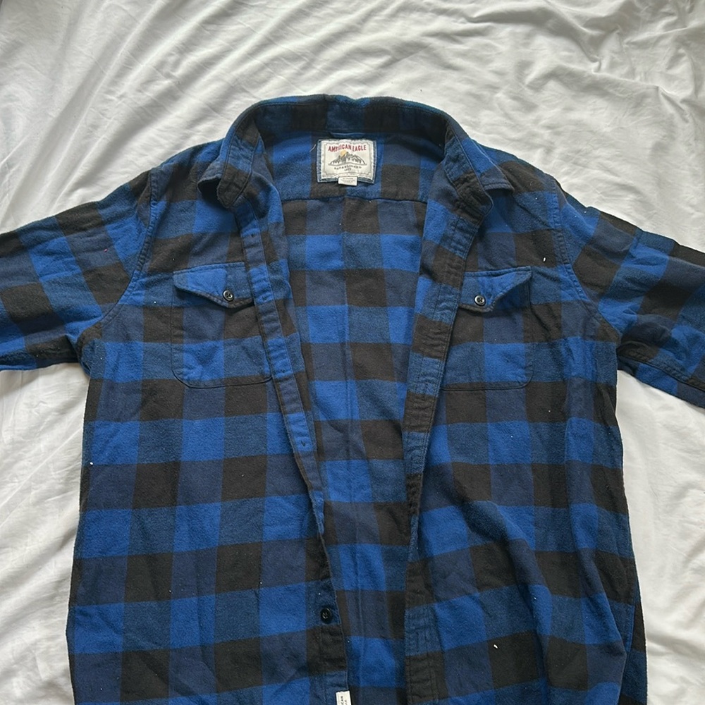 American Eagle Blue Flannel